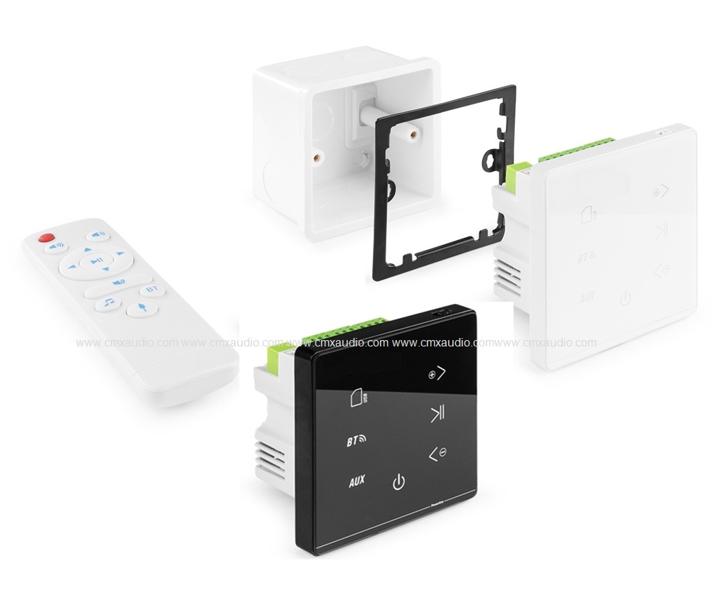 A3 In-Wall Amplifier with Bluetooth/USB/FM15W+15W Wi Fi Music Amplifier with SD/Bluetooth/AUX/AirPlay/DLNA Wi Fi Streaming