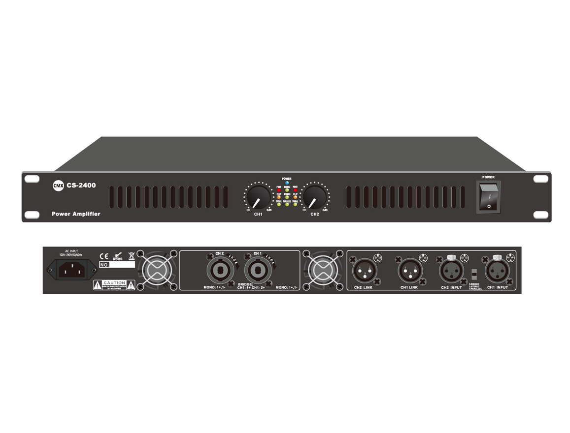 Professional Stereo Power Amplifier CS-2100 CS-2200 CS-2300 CS-2400
