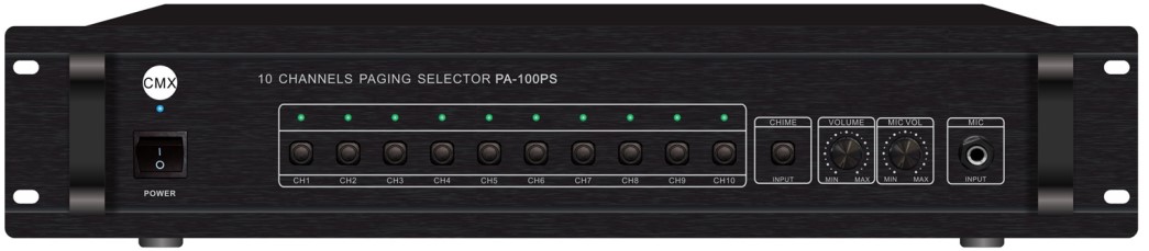 PA-100PS 10 Zone Paging Selector
