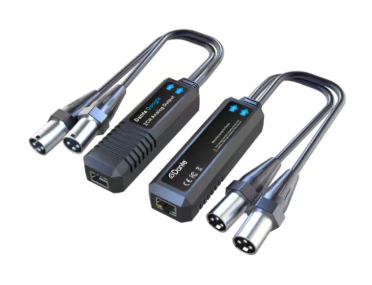 DANTE-XO2 Dante 2CH Analog Output Dongle